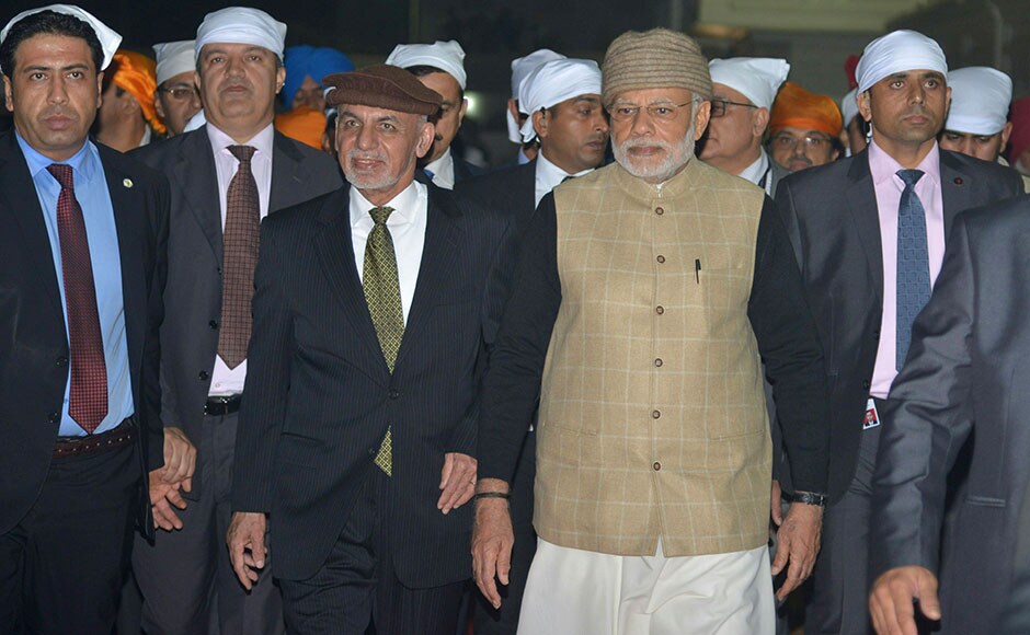 Official sources said Modi, donning a woollen cap, spent more than 40 minutes in the Golden Temple, which is spread over 15 acres. The Shiromani Gurdwara Parbandhak Committee (SGPC) provided a volunteer force inside the shrine during the VVIP visit while security officials in plain-clothes were accompanying the high-security VIP visitors.. AFP Official sources said Modi, donning a woollen cap, spent more than 40 minutes in the Golden Temple, which is spread over 15 acres. The Shiromani Gurdwara Parbandhak Committee (SGPC) provided a volunteer force inside the shrine during the VVIP visit while security officials in plain-clothes were accompanying the high-security VIP visitors.. AFP
