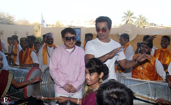 Photos : Global superstar Jackie Chan promotes Kung Fu Yoga with Sonu Sood, Disha Patani Photos : Global superstar Jackie Chan promotes Kung Fu Yoga with Sonu Sood, Disha Patani