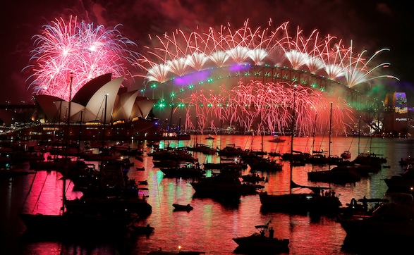2017: How people across the world brought in the New Year 2017: How people across the world brought in the New Year