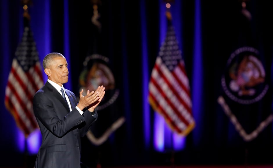 "It's the conviction that we are all created equal, endowed by our Creator with certain unalienable rights, among them life, liberty, and the pursuit of happiness." Obama told an emotional audience in Chicago. Reuters "It's the conviction that we are all created equal, endowed by our Creator with certain unalienable rights, among them life, liberty, and the pursuit of happiness." Obama told an emotional audience in Chicago. Reuters
