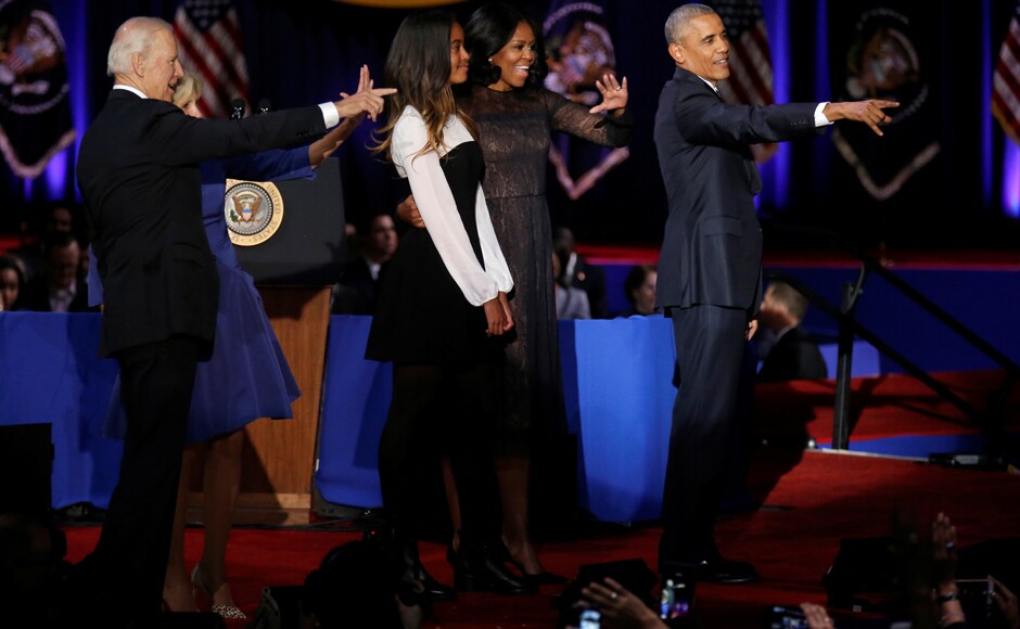 Talking about his successes as a president, Obama said, "If I had told you eight years ago that America would reverse a great recession, reboot our auto industry, and unleash the longest stretch of job creation in our history, you might have said our sights were set a little too high." Reuters Talking about his successes as a president, Obama said, "If I had told you eight years ago that America would reverse a great recession, reboot our auto industry, and unleash the longest stretch of job creation in our history, you might have said our sights were set a little too high." Reuters