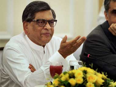File image of SM Krishna. PTI
