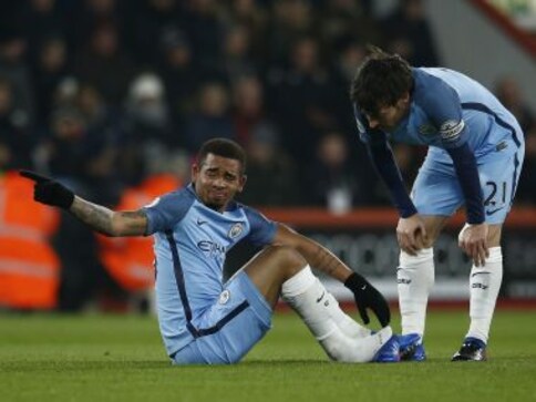 Premier League: Manchester City's Gabriel Jesus fractures metatarsal, to miss at least four weeks of action Premier League: Manchester City's Gabriel Jesus fractures metatarsal, to miss at least four weeks of action