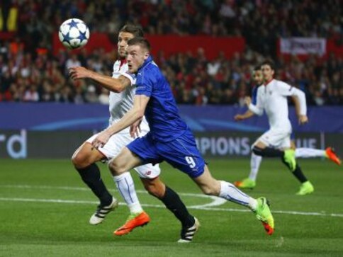 Champions League: Jamie Vardy's late goal gives Leicester City hope in defeat to Sevilla Champions League: Jamie Vardy's late goal gives Leicester City hope in defeat to Sevilla