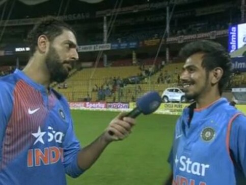 India vs England: Yuvraj Singh turns reporter, asks Yuzvendra Chahal if he's lighter than the ball India vs England: Yuvraj Singh turns reporter, asks Yuzvendra Chahal if he's lighter than the ball
