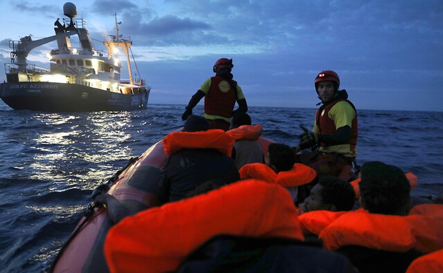 But these incidents are not included in the IOM's estimates, in particular as one of the vessels may have been one that capsized in Libyan waters shortly before then, in which 54 people were rescued but 66 were missing. The dangers have not slowed the surge in arrivals this year, however: The Italian coastguard says it orchestrated the rescue of more than 1,100 migrants off Libya between Tuesday and Wednesday morning. Reuters But these incidents are not included in the IOM's estimates, in particular as one of the vessels may have been one that capsized in Libyan waters shortly before then, in which 54 people were rescued but 66 were missing. The dangers have not slowed the surge in arrivals this year, however: The Italian coastguard says it orchestrated the rescue of more than 1,100 migrants off Libya between Tuesday and Wednesday morning. Reuters
