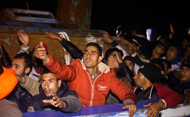 Following the incident, a rescue operation by the Spanish NGO Proactiva Open Arms was launched in the central Mediterranean, off Libyan coast. The Golfo Azzurro, a humanitarian vessel, rescued about 400 migrants - mainly from Morocco, Algeria, Libya, Gambia and Bangladesh - including 16 women and two children. "The migrants kissed and hugged their rescuers and sang songs" after they were brought to safety, according to Reuters. Reuters Following the incident, a rescue operation by the Spanish NGO Proactiva Open Arms was launched in the central Mediterranean, off Libyan coast. The Golfo Azzurro, a humanitarian vessel, rescued about 400 migrants - mainly from Morocco, Algeria, Libya, Gambia and Bangladesh - including 16 women and two children. "The migrants kissed and hugged their rescuers and sang songs" after they were brought to safety, according to Reuters. Reuters