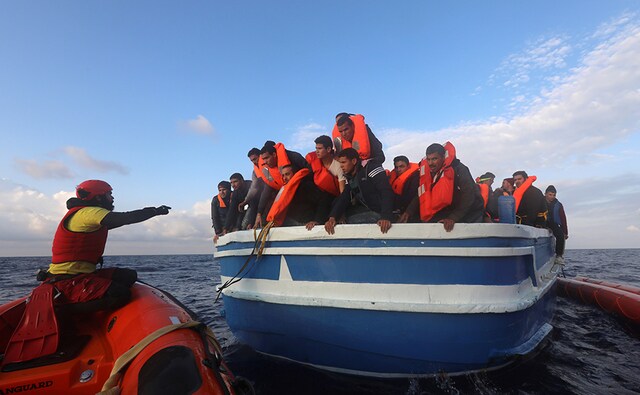 They were found drifting in a wooden boat without power about 16 kilometres (10 miles) off the coast of Sabratha, the most frequently used departure point currently used by people smugglers in Libya, and will now be transported to Sicily. Last week, the Spanish group Pro-Activa Open Arms discovered two empty and partially capsized dinghies, raising fears that hundreds of migrants could be missing, since smugglers often pack 120 to 140 people on such vessels, and sometimes many more. Reuters They were found drifting in a wooden boat without power about 16 kilometres (10 miles) off the coast of Sabratha, the most frequently used departure point currently used by people smugglers in Libya, and will now be transported to Sicily. Last week, the Spanish group Pro-Activa Open Arms discovered two empty and partially capsized dinghies, raising fears that hundreds of migrants could be missing, since smugglers often pack 120 to 140 people on such vessels, and sometimes many more. Reuters