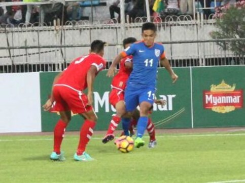 AFC Asian Cup Qualifiers: India ride on Sunil Chhetri's late winner to pip Myanmar in opener AFC Asian Cup Qualifiers: India ride on Sunil Chhetri's late winner to pip Myanmar in opener