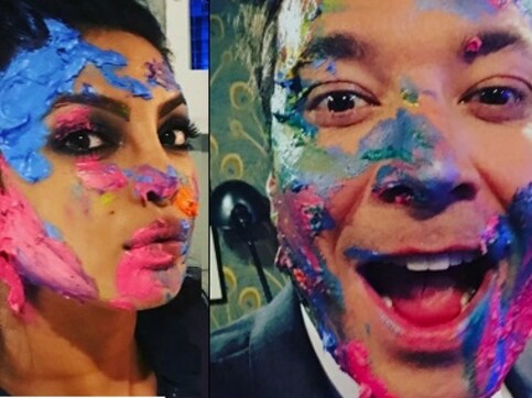 Priyanka Chopra celebrates Holi on Jimmy Fallon's show, says she feels less homesick Priyanka Chopra celebrates Holi on Jimmy Fallon's show, says she feels less homesick