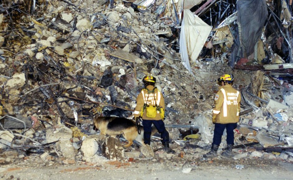 These photos also show the insides of the building where the flames had melted office equipment and the walls of the building. Photo courtesy: FBI These photos also show the insides of the building where the flames had melted office equipment and the walls of the building. Photo courtesy: FBI