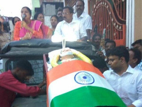 Jayalalithaa's 'coffin' used to canvass for votes: PIL filed against OPS ally K Pandiarajan Jayalalithaa's 'coffin' used to canvass for votes: PIL filed against OPS ally K Pandiarajan