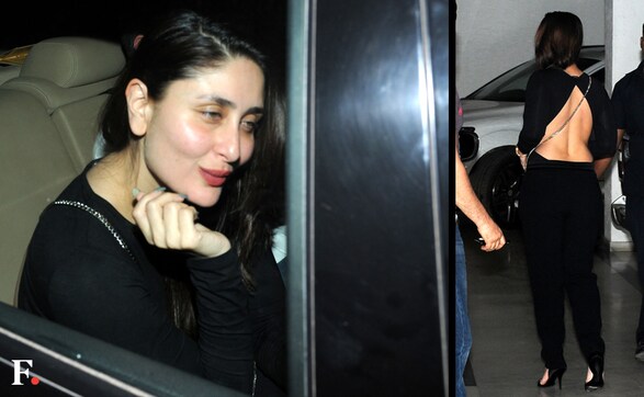 Kareena Kapoor, Shah Rukh spotted at Karan Johar's bash for shoe designer Christian Louboutin Kareena Kapoor, Shah Rukh spotted at Karan Johar's bash for shoe designer Christian Louboutin