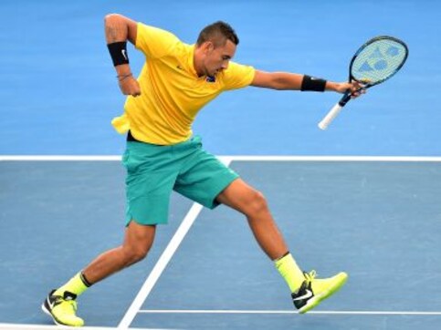 Davis Cup: Nick Kyrgios downs Sam Querrey to send Australia into semi-finals Davis Cup: Nick Kyrgios downs Sam Querrey to send Australia into semi-finals