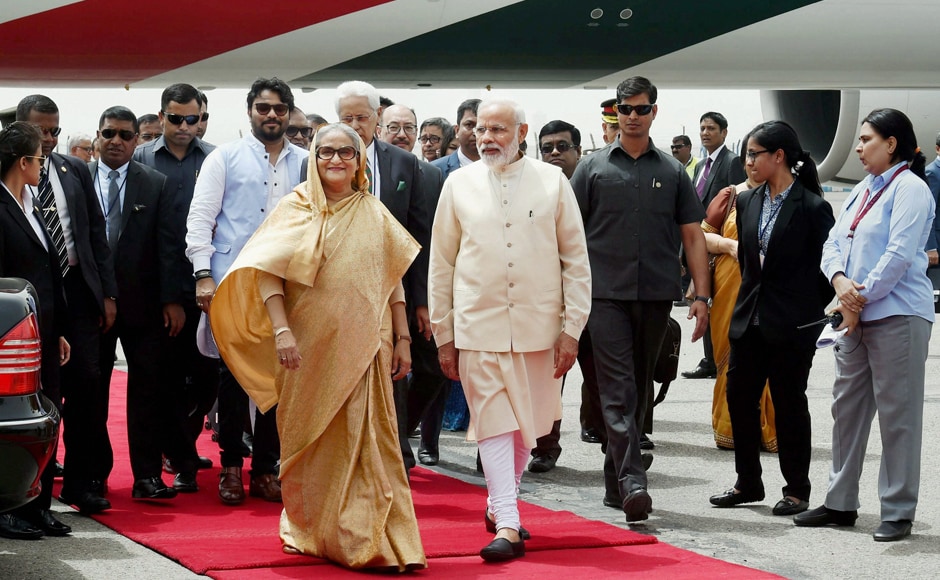 Modi and Hasina, who is staying at the Rashtrapati Bhawan, will hold comprehensive discussions tomorrow. India is also set to announce a line of credit of USD 500 million to Bangladesh for military supplies. PTI Modi and Hasina, who is staying at the Rashtrapati Bhawan, will hold comprehensive discussions tomorrow. India is also set to announce a line of credit of USD 500 million to Bangladesh for military supplies. PTI