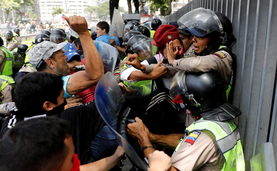 The clashes began after authorities closed subway stations, set up checkpoints and cordoned off a square where opponents had planned their latest protest against autocratic government and a crippling economic crisis. Reuters The clashes began after authorities closed subway stations, set up checkpoints and cordoned off a square where opponents had planned their latest protest against autocratic government and a crippling economic crisis. Reuters