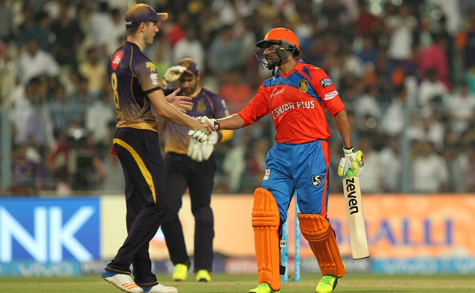 Ravindra Jadeja of Gujrat Lions celebrates win against Kolkata Knight Riders and the Gujarat Lions held at the Eden Gardens Stadium in Kolkata. Sportzpics - IPL Ravindra Jadeja of Gujrat Lions celebrates win against Kolkata Knight Riders and the Gujarat Lions held at the Eden Gardens Stadium in Kolkata. Sportzpics - IPL