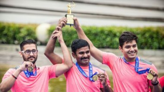 Archery World Cup: Indian men's compound team clinches gold medal Archery World Cup: Indian men's compound team clinches gold medal