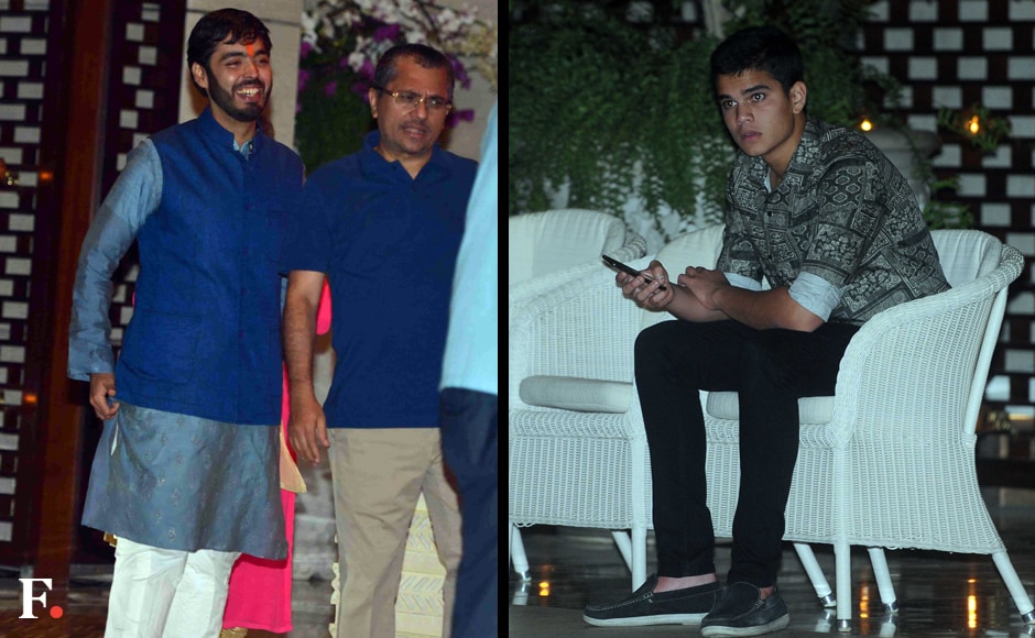 Anant Ambani and Arjun Tendulkar were also spotted at the private party. Sachin Gokhale/Firstpost Anant Ambani and Arjun Tendulkar were also spotted at the private party. Sachin Gokhale/Firstpost
