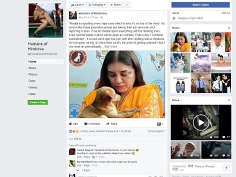 Humans of Hindutva Facebook page blocked temporarily; 'collective effort to muzzle voices,' says admin Humans of Hindutva Facebook page blocked temporarily; 'collective effort to muzzle voices,' says admin