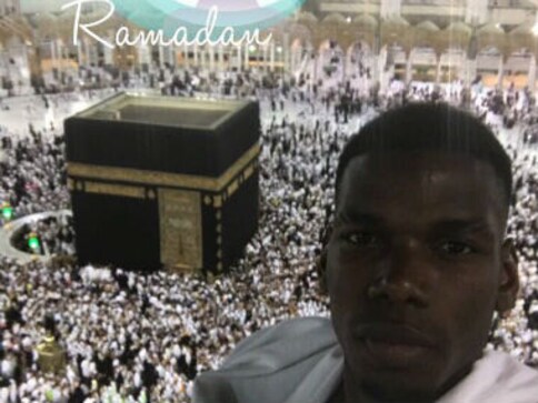 Manchester United's Paul Pogba sends Ramadan greetings from Mecca days after winning Europa League Manchester United's Paul Pogba sends Ramadan greetings from Mecca days after winning Europa League