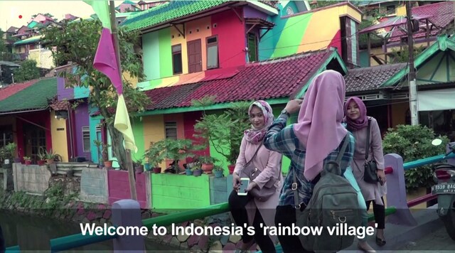 Watch: The Indonesian 'rainbow village' that has become an internet sensation Watch: The Indonesian 'rainbow village' that has become an internet sensation