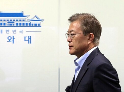 South Korean President Moon Jae-In warns of military clashes with North Korea South Korean President Moon Jae-In warns of military clashes with North Korea