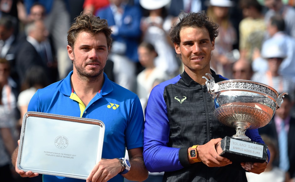 Sunday was also the first time since 1969 that the Roland Garros final had featured two men over 30. While Nadal is 31, Wawrinka is 32 years old. AFP Sunday was also the first time since 1969 that the Roland Garros final had featured two men over 30. While Nadal is 31, Wawrinka is 32 years old. AFP