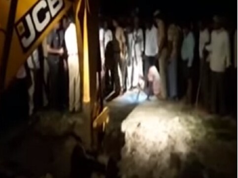 Toddler falls into borewell in Telangana's Vikarabad district; rescue work in progress Toddler falls into borewell in Telangana's Vikarabad district; rescue work in progress