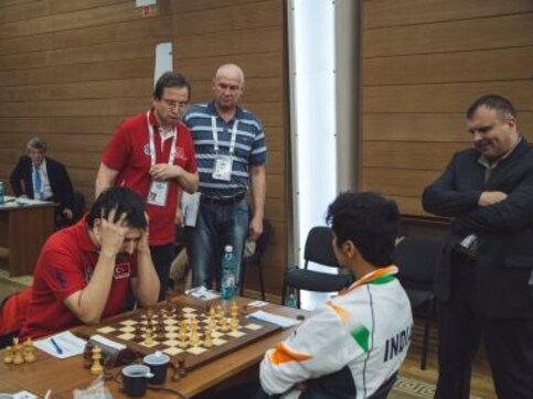 World Team Chess Championship 2017: Indian men draw with Turkey; women lose to Russia World Team Chess Championship 2017: Indian men draw with Turkey; women lose to Russia
