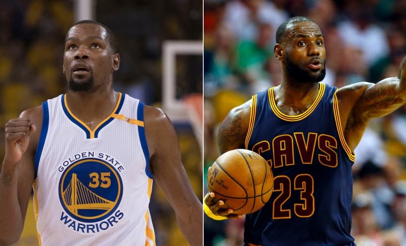 Kevin Durant vs LeBron James. Reuters