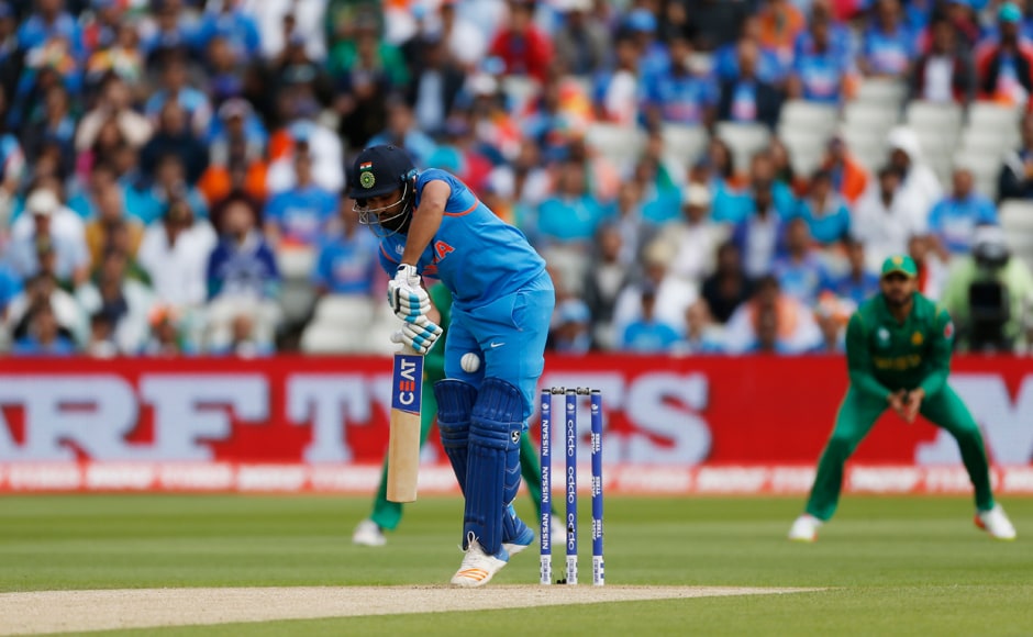 The two-time double centurion Rohit Sharma found the going tough early on against an accurate and astute Mohammad Amir. Reuters The two-time double centurion Rohit Sharma found the going tough early on against an accurate and astute Mohammad Amir. Reuters