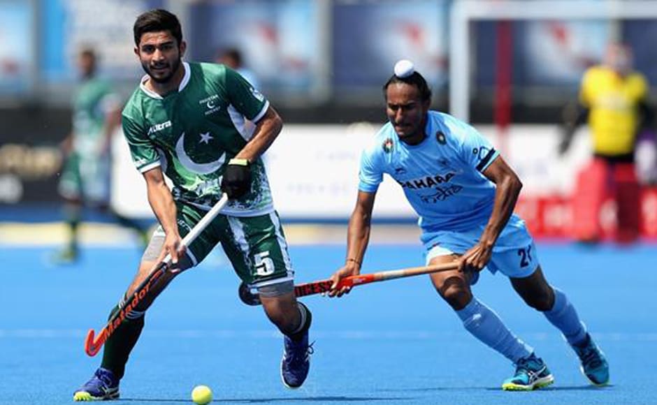 Muhammad Umar Bhutta scored a consolation goal for Pakistan but couldn't save the team's blushes. Getty Muhammad Umar Bhutta scored a consolation goal for Pakistan but couldn't save the team's blushes. Getty