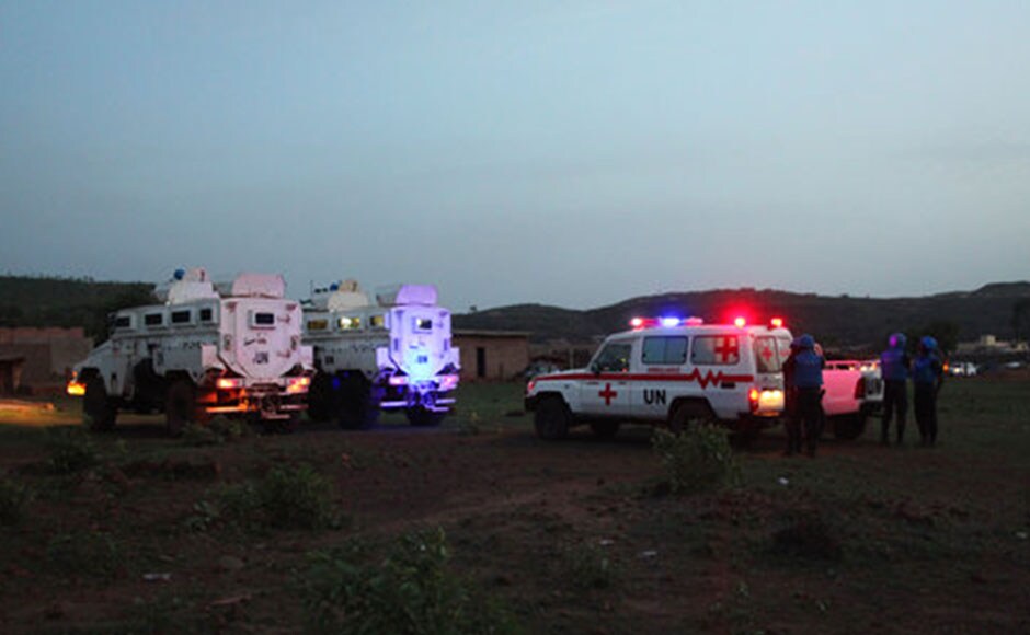 The United Nations sent armoured personnel vehicles along with an ambulance to the resort. A security official from a United Nations mission known as MINUSMA said that it was suspected to be a jihadi attack. AP The United Nations sent armoured personnel vehicles along with an ambulance to the resort. A security official from a United Nations mission known as MINUSMA said that it was suspected to be a jihadi attack. AP
