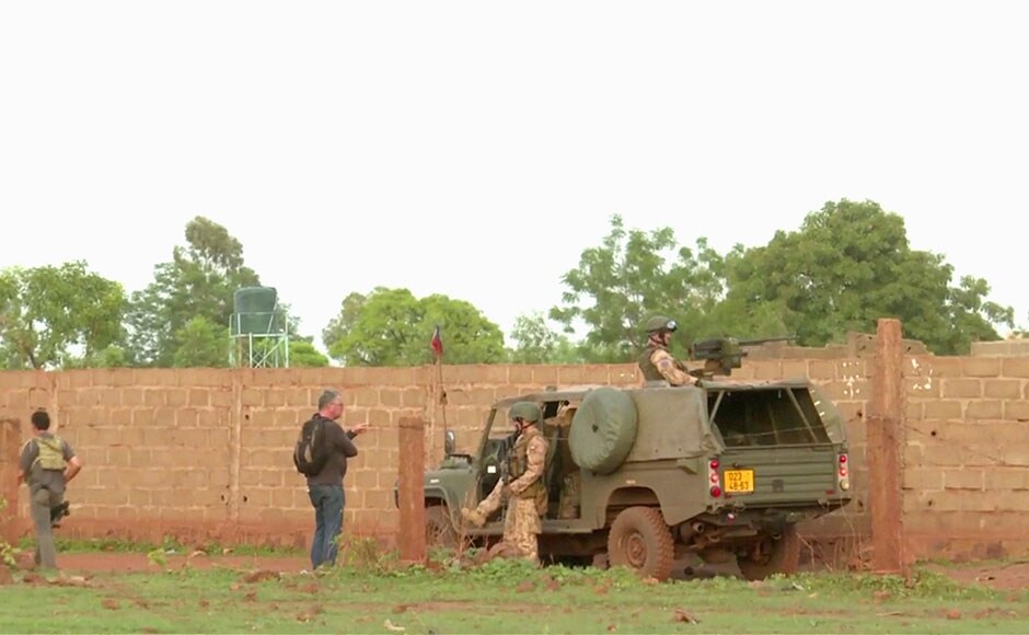 All the four jihadists were killed by the police. French soldiers are seen at the site in the Le Campement Kangaba resort. Reuters All the four jihadists were killed by the police. French soldiers are seen at the site in the Le Campement Kangaba resort. Reuters
