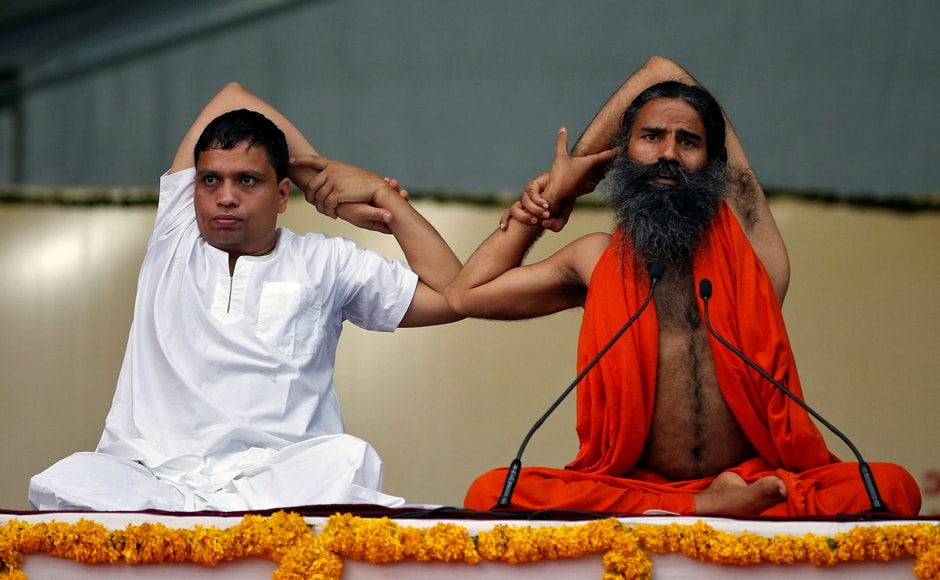 BJP president Amit Shah inaugurated the yoga camp in Ahmedabad, which was also graced by Baba Ramdev and state chief minister Vijay Rupani. Reuters BJP president Amit Shah inaugurated the yoga camp in Ahmedabad, which was also graced by Baba Ramdev and state chief minister Vijay Rupani. Reuters