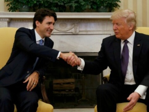 Donald Trump lauds Justine Trudeau for increasing Canada's military budget by 70 percent