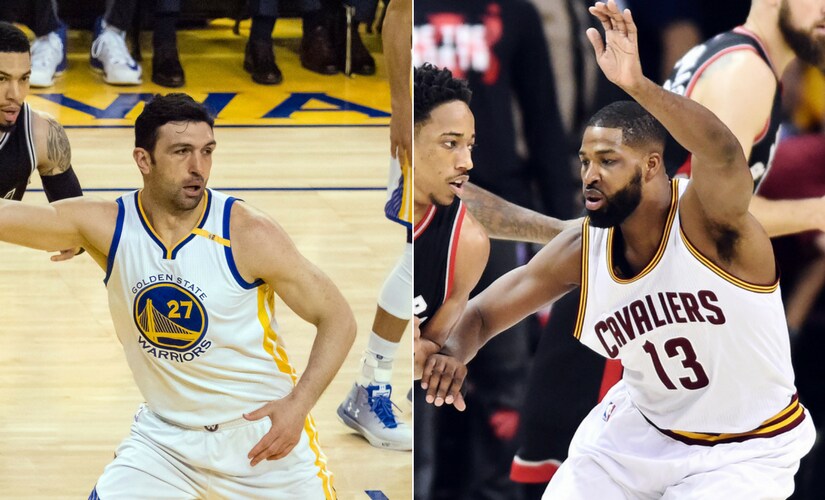 Zaza Pachulia vs Tristan Thompson. Reuters