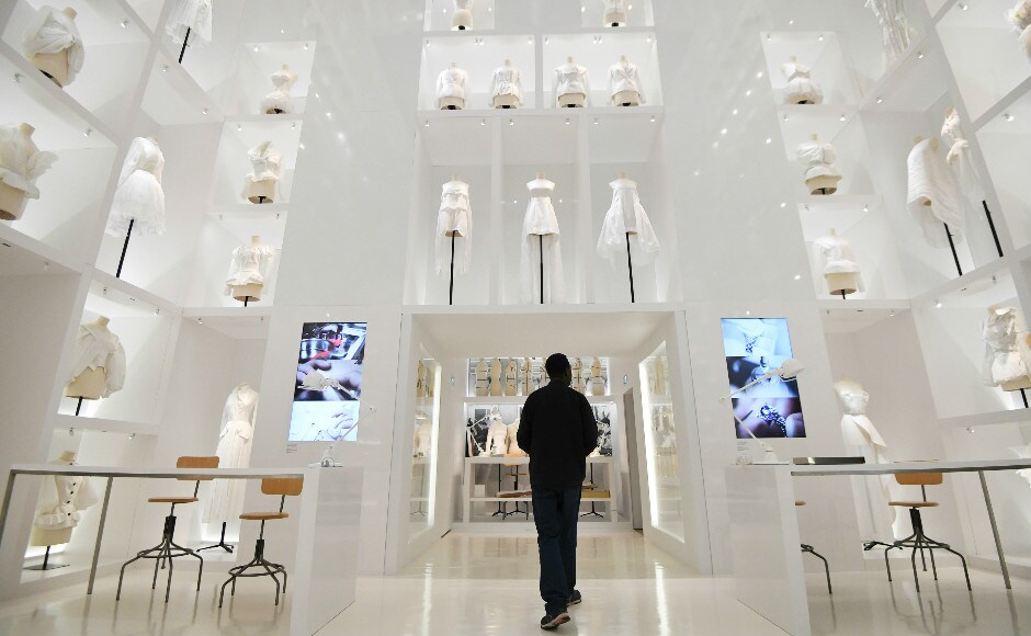 The exhibition at the Museum of Decorative Arts (Musee des Arts Decoratifs) is a retrospective presenting some 400 dresses, and runs through 5 July 2017 to 7 January 2018. Photo: AFP The exhibition at the Museum of Decorative Arts (Musee des Arts Decoratifs) is a retrospective presenting some 400 dresses, and runs through 5 July 2017 to 7 January 2018. Photo: AFP