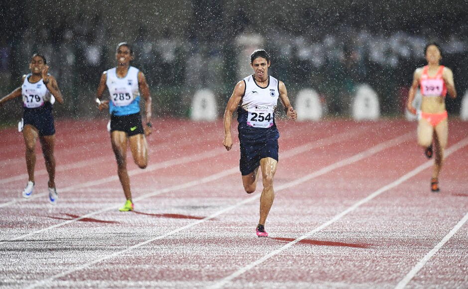 India's Nirmala Sheoran (254) won gold in the women's 400m event. AFP India's Nirmala Sheoran (254) won gold in the women's 400m event. AFP
