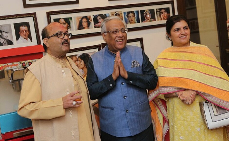 Amar Singh (L) and Ajit Sud (C) during the private screening of the movie 'Mom' at politician Amar Singh's Chattarpur home, on July 6, 2017 in New Delhi, India. Mom is an Indian thriller film directed by Ravi Udyawar and produced by Boney Kapoor, Sunil Manchanda, Mukesh Talreja, Naresh Agarwal and Gautam Jain. The film is scheduled for release on 7 July 2017, in four languages. (Photo by Manoj Verma/Hindustan Times via Getty Images) Amar Singh (L) and Ajit Sud (C) during the private screening of the movie 'Mom' at politician Amar Singh's Chattarpur home, on July 6, 2017 in New Delhi, India. Mom is an Indian thriller film directed by Ravi Udyawar and produced by Boney Kapoor, Sunil Manchanda, Mukesh Talreja, Naresh Agarwal and Gautam Jain. The film is scheduled for release on 7 July 2017, in four languages. (Photo by Manoj Verma/Hindustan Times via Getty Images)