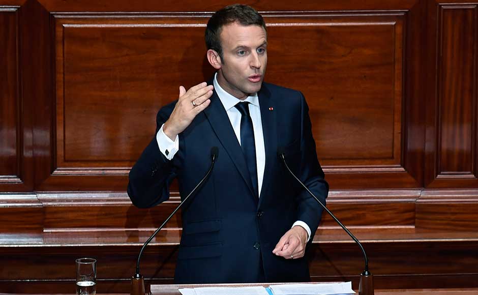 The French leader last month set out a tough new anti-terrorism law designed to allow the lifting of the state of emergency, which has been extended five times. AP The French leader last month set out a tough new anti-terrorism law designed to allow the lifting of the state of emergency, which has been extended five times. AP