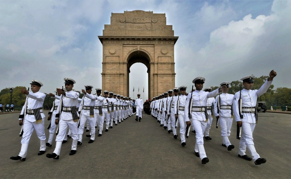 Navy personnel also attended a function held at Amar Jawan Jyoti in India Gate in New Delhi. PTI Navy personnel also attended a function held at Amar Jawan Jyoti in India Gate in New Delhi. PTI