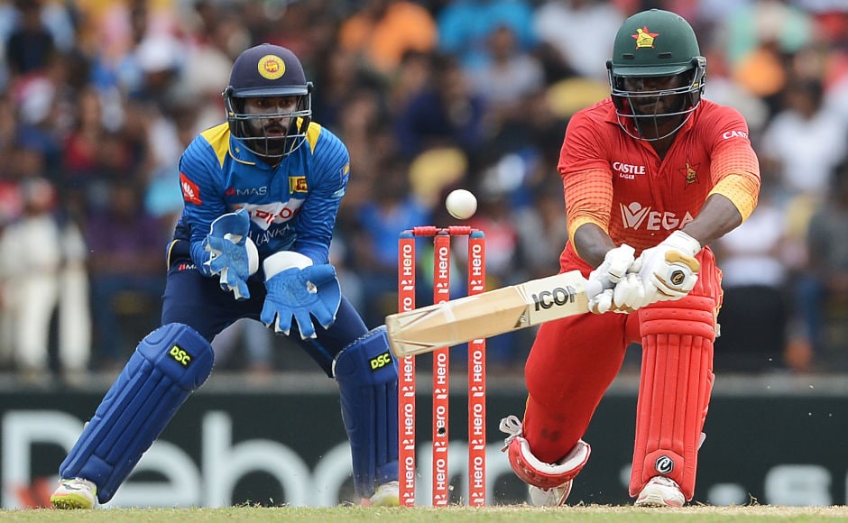 Zimbabwe's Solomon Mire gave his side a brisk start in the chase of 301, scoring 43 runs in quick time. AFP Zimbabwe's Solomon Mire gave his side a brisk start in the chase of 301, scoring 43 runs in quick time. AFP