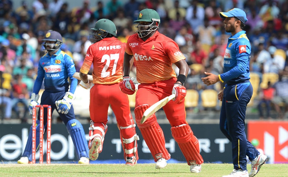 Hamilton Masakadza and Solomon Mire ensured Zimbabwe had a solid start in the 204 chase as they put together a partnership of 92 runs for the first wicket. AFP Hamilton Masakadza and Solomon Mire ensured Zimbabwe had a solid start in the 204 chase as they put together a partnership of 92 runs for the first wicket. AFP