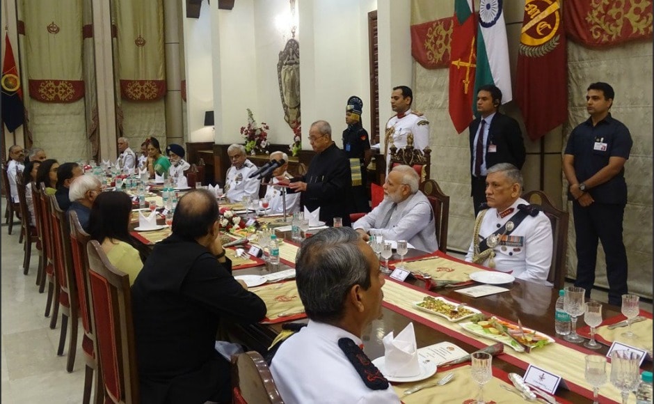 Mukherjee, in his address on Friday, also paid tributes to the martyrs and their families for their sacrifices for the nation. Twitter @adgpi Mukherjee, in his address on Friday, also paid tributes to the martyrs and their families for their sacrifices for the nation. Twitter @adgpi