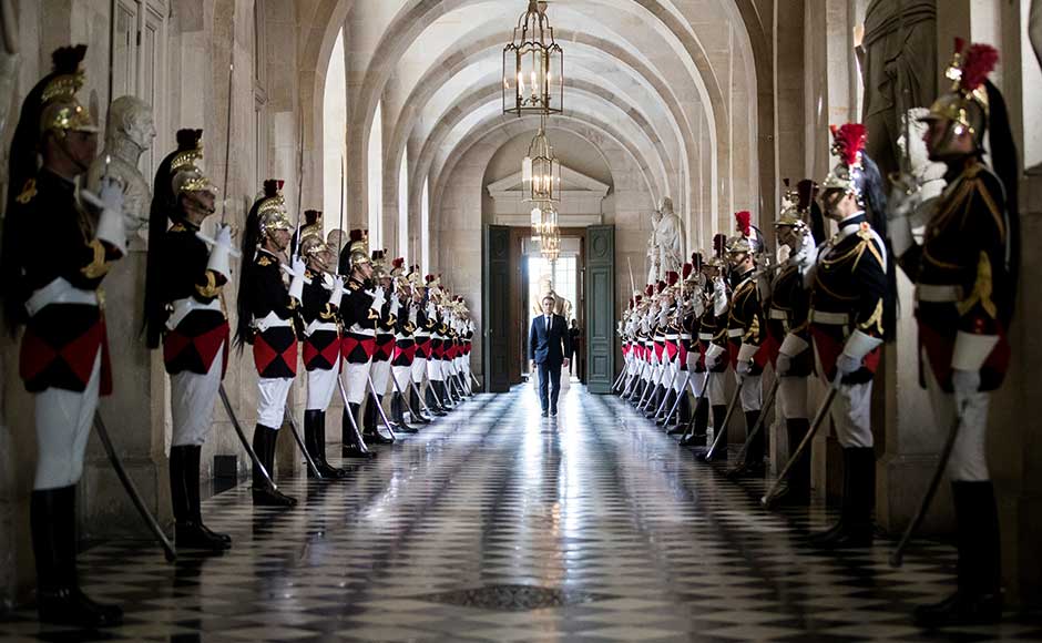 His decision to convene a sitting of both houses of the French Parliament — a rare event usually reserved for times of crisis — was criticised by the opposition, who saw his use of the Palace of Versailles as a further proof of a "monarchical" drift. Some also accused the president of trying to steal the thunder of the prime minister, who will deliver a key policy speech to parliament on Tuesday. AP His decision to convene a sitting of both houses of the French Parliament — a rare event usually reserved for times of crisis — was criticised by the opposition, who saw his use of the Palace of Versailles as a further proof of a "monarchical" drift. Some also accused the president of trying to steal the thunder of the prime minister, who will deliver a key policy speech to parliament on Tuesday. AP