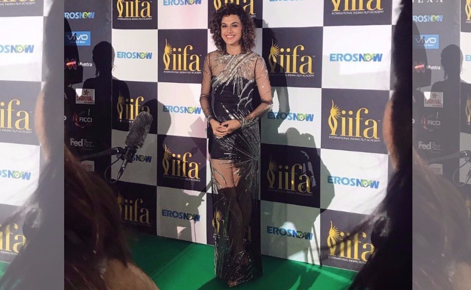 Taapsee Pannu, who has been nominated in the Best Actress category for her powerhouse performance in Pink, is seen on the IIFA 2017 green carpet. The IIFA Awards are being held at the MetLife Stadium in NYC over the evening of 15 July. Image via Twitter Taapsee Pannu, who has been nominated in the Best Actress category for her powerhouse performance in Pink, is seen on the IIFA 2017 green carpet. The IIFA Awards are being held at the MetLife Stadium in NYC over the evening of 15 July. Image via Twitter