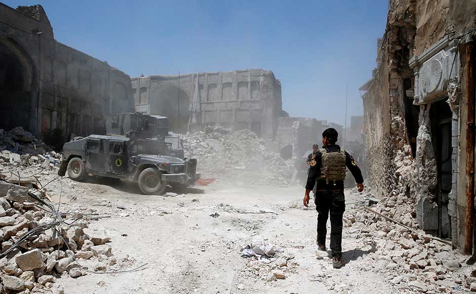 IS claimed on its <em>Amaq</em> propaganda agency that the site was hit in a US air strike, but the US-led coalition said it was the jihadists who had "destroyed one of Mosul and Iraq's great treasures". The day following the victory, a senior Iraqi commander said victory in Mosul would be declared within the "next few days". Reuters IS claimed on its <em>Amaq</em> propaganda agency that the site was hit in a US air strike, but the US-led coalition said it was the jihadists who had "destroyed one of Mosul and Iraq's great treasures". The day following the victory, a senior Iraqi commander said victory in Mosul would be declared within the "next few days". Reuters