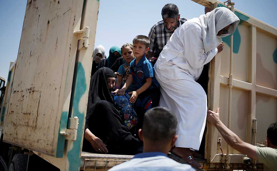 Fleeing civilians arrive at a processing centre before being transferred to refugee camps in western Mosul. The recapture of Mosul will not, however, mark the end of the war against Islamic State. The jihadist group still holds territories in both Iraq and neighbouring Syria, where it has been able to carry out attacks in government-held areas. The militants and "lone wolf" attackers inspired by the group's ideology have also carried out multiple operations overseas. Reuters Fleeing civilians arrive at a processing centre before being transferred to refugee camps in western Mosul. The recapture of Mosul will not, however, mark the end of the war against Islamic State. The jihadist group still holds territories in both Iraq and neighbouring Syria, where it has been able to carry out attacks in government-held areas. The militants and "lone wolf" attackers inspired by the group's ideology have also carried out multiple operations overseas. Reuters